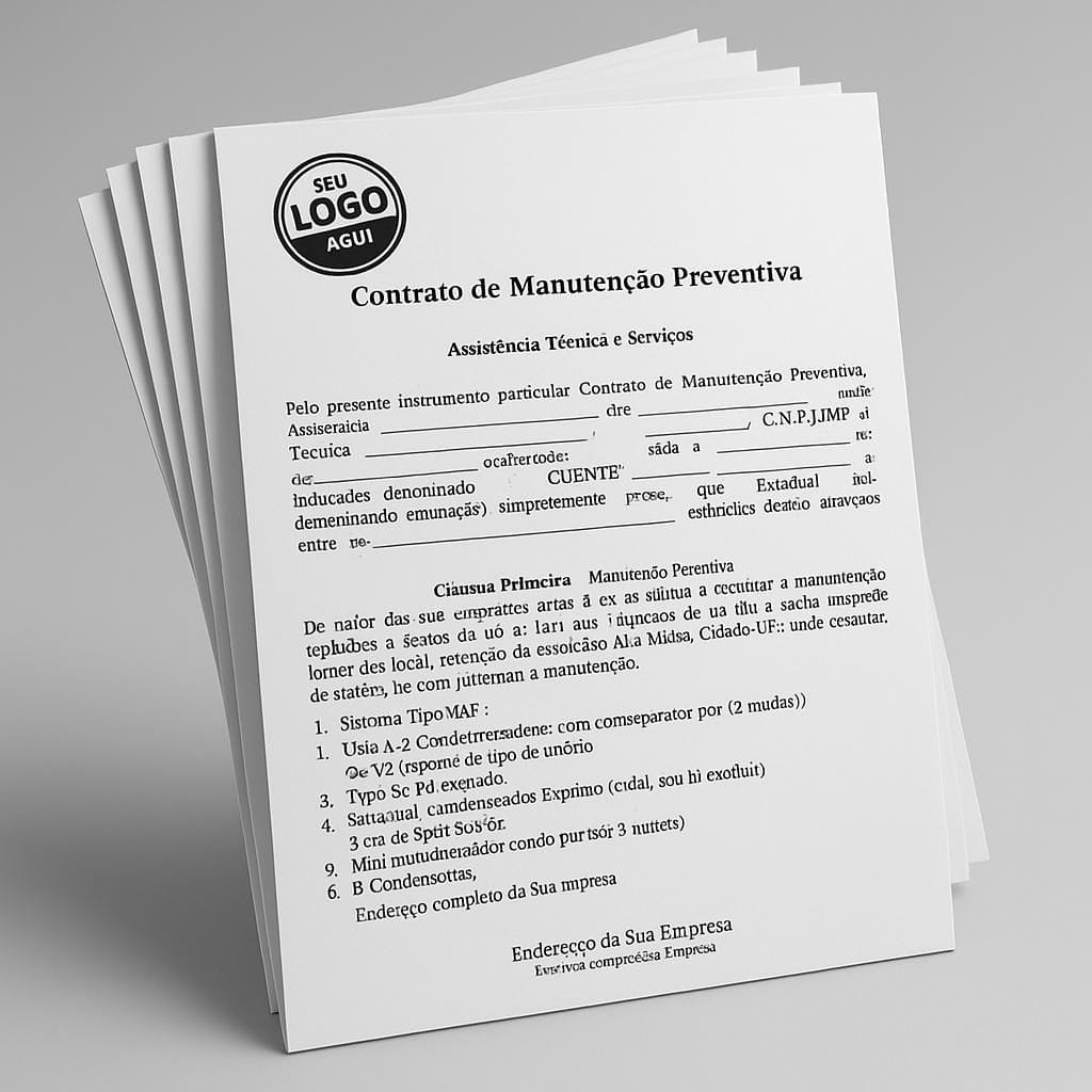 Kit Completo de Contratos de Manutenção Preventiva – Climatização & Refrigeração